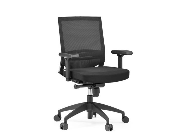 PORTO BASE - Profi Bürostuhl Schwarz