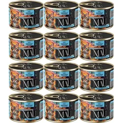 MAU Pastete und Filet Nassfutter für Katzen – Karmazyn mit dreifarbigem Veilchen 12x185g