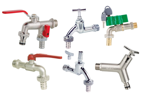 Auslaufhahn mit Hebel, Doppel-Kugelauslaufhahn, Auslaufhan abschließbar, verschiedene Modelle Wasserhahn (Auslaufhahn mit Hebel, Doppel-Kugelauslaufhahn, Auslaufhan verschiedene Modelle: Auslaufkugelhahn PN 10 DN 25 1 Zoll vernickelt Hebelgriff) p377-AUH1V