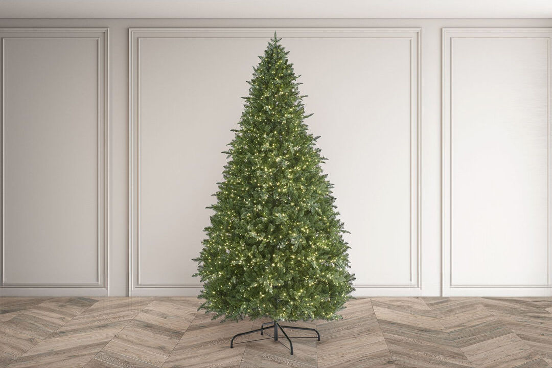 BOSK EATON FIR - Christmas Tree with New 8 Function Lights Green 10.01 ft
