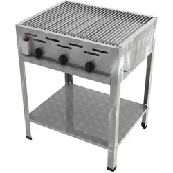 ChattenGlut, Gasgrill, Gasbräter 3-flammig mit Einzelne Edelstahlstäbe als Rost (13.50 kW)