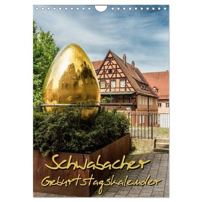 Schwabach Geburtstagskalender (Wandkalender 2026 DIN A4 hoch), CALVENDO Monatskalender
