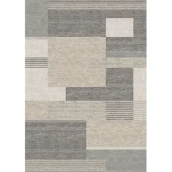 Paulig Teppiche Webteppich Beat Moda Design 170x240 cm Schurwolle Grau 170 x 240