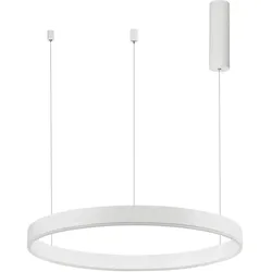 Nova Luce Motif LED Pendelleuchte Weiß dimmbar 60cm höhenverstellbar