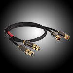 Goldkabel XLR Stereo MKII Black Edition Kabel (0,75m) GO54201