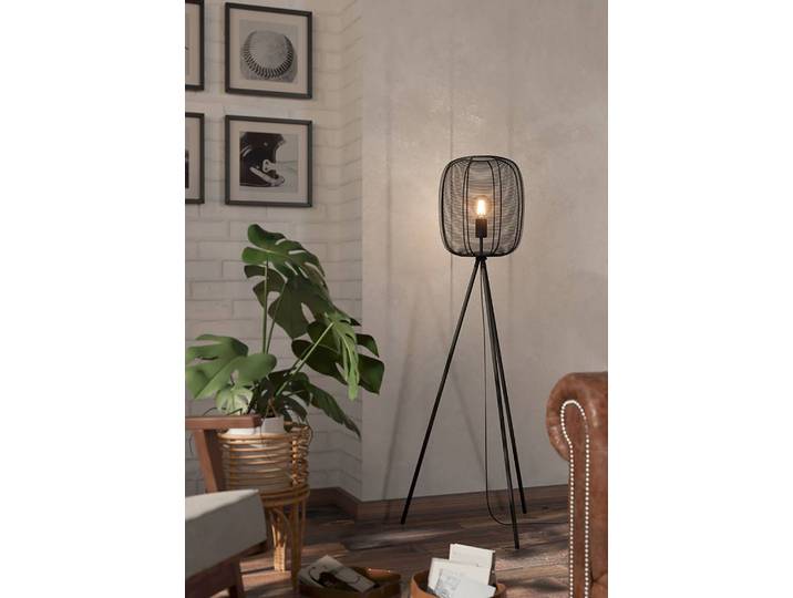 Stehleuchte Rinroe Ø 33cm Schwarz Material: Metall Metallart: Stahl Oberfläche Metall: Lackiert E27