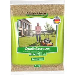 Classic Green Superrasen | 2,5 kg perfekter Rasen für höchste Ansprüche