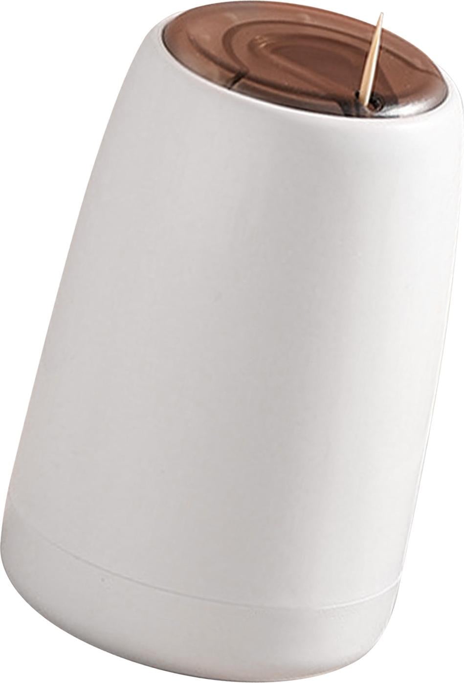 Cocosity Automatische tandenstokerdispenser en opklappende houder, wit