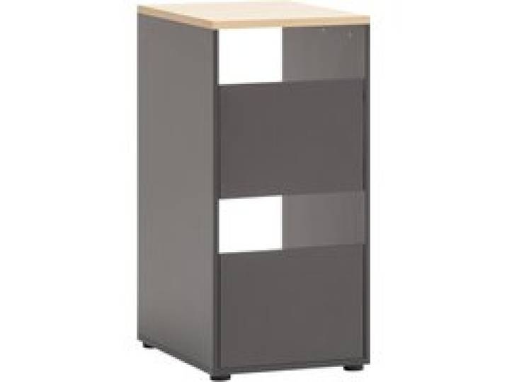 SCHILDMEYER Armoire à linge, Solea (2x bac à linge, hauteur 95.8cm, anthracite)