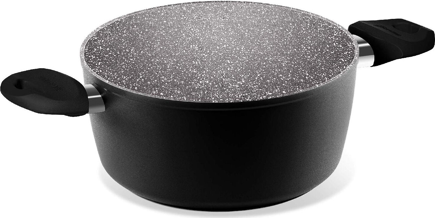 aeternum Y0e6c20200 Pentola A Induzione Casseruola In Alluminio Con 2 Manici Cm 20 - Black Pearl