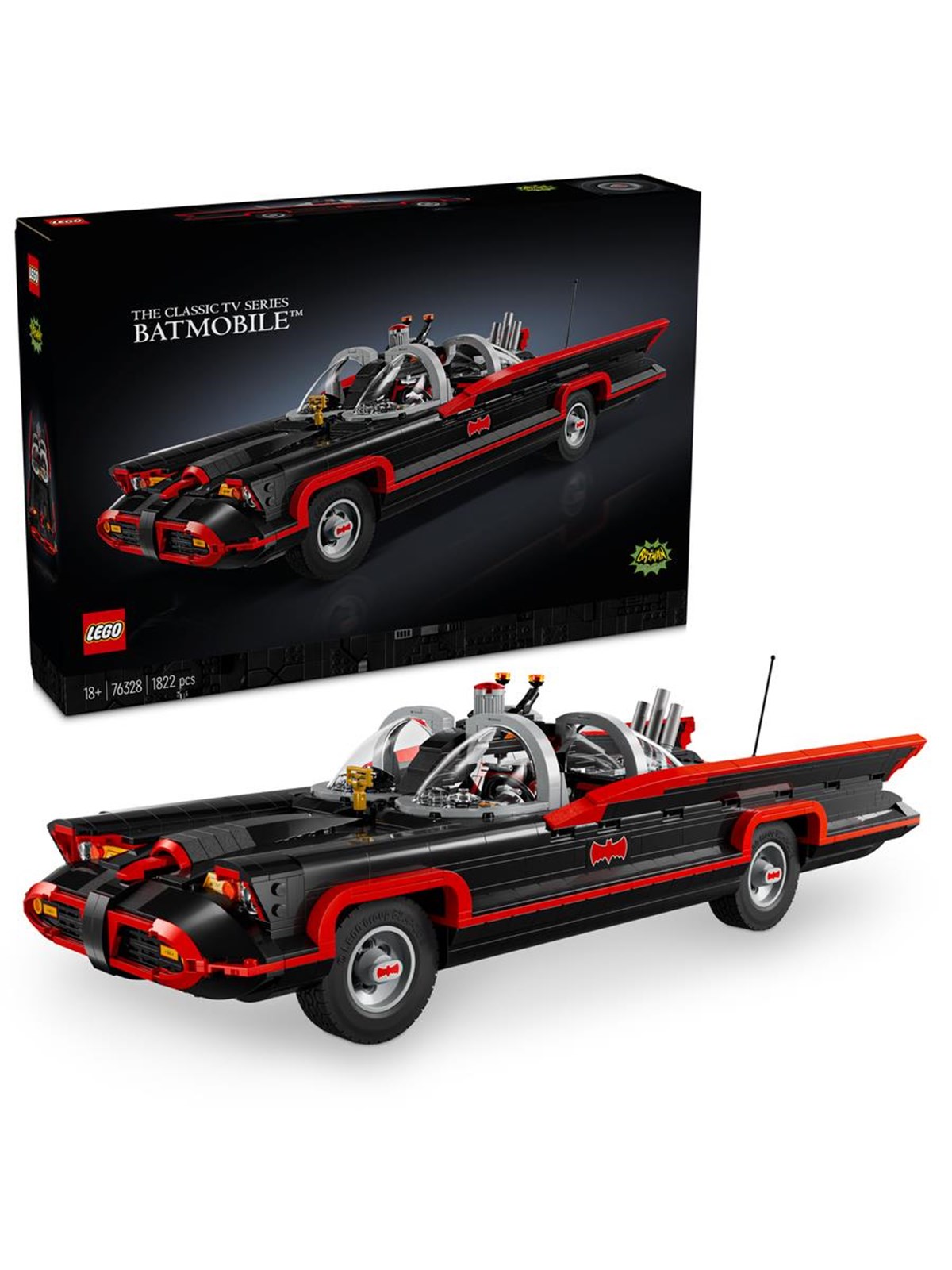 LEGO Super Heroes 76328 Batman: Batmobil aus der 60er-Jahre-Fernsehserie