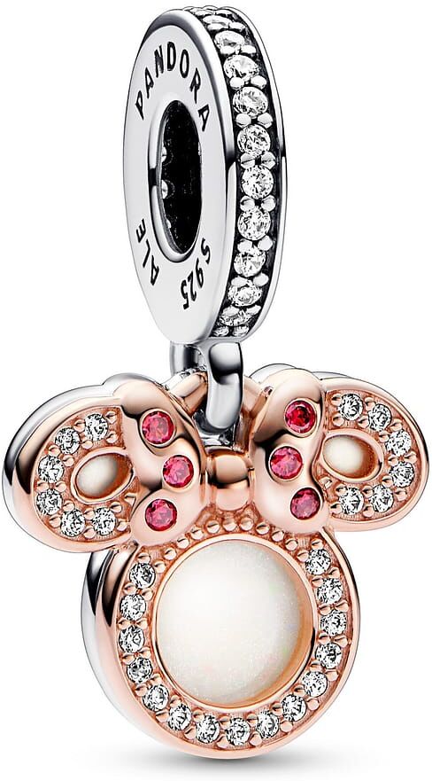 Charm Pandora Pendant Double Disney Silhouette De Minnie Femme