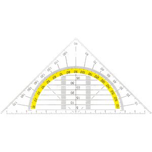 TSI Geodreieck 46318, 16 cm Hypotenuse, mit Griff