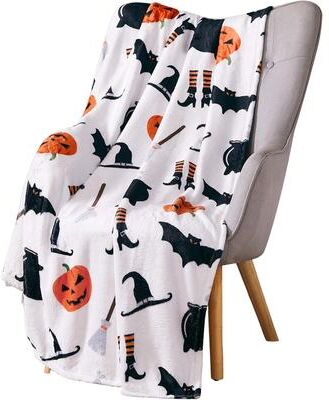 Shop Station Black Bat Throw Blanket Soft Bat Throw Blanket Flannel Gothic Fleece For Sofa, Bed & Travel a 27.56 39.37 In
