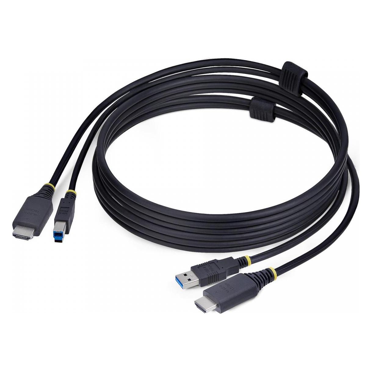 StarTech .com HU1226-KVM-CABLE, 1,8 m, USB, USB, HDMI, Schwarz, HDMI + USB 3.2 Gen 1 Type-A (HU1226-KVM-CABLE)