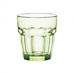 Bormioli Rocco 6 x Gläser niedrige Form ROCK BAR - Grün - 27cl