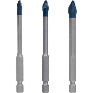 Bosch Bohrer Expert HEX-9 HardCeramic, 3-teiliges Set, 5-8mm, Fliesenbohrer