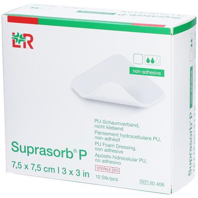 Suprasorb P PU-Schaumv.nicht klebend 7,5x7,5cm ste 10 St Verband