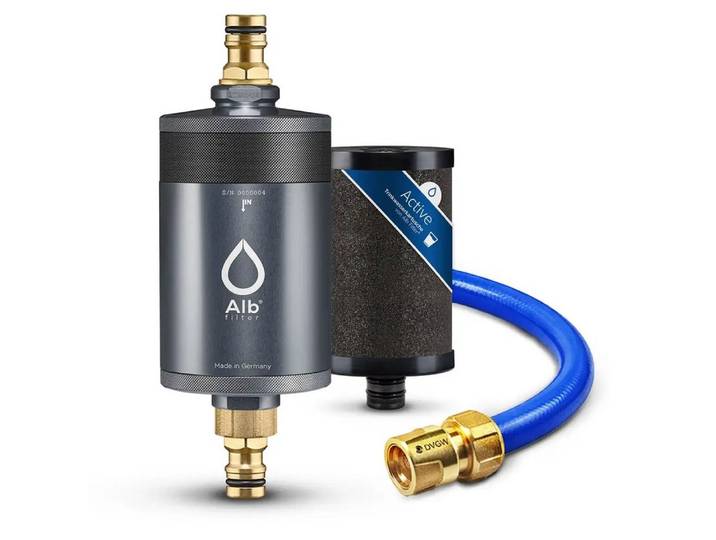 Alb Filter Wasserfilter Mobil Active Campingfilter, für Wohnmobil, mit Aktivkohle, GEKA-Anschluss, Made in Germany