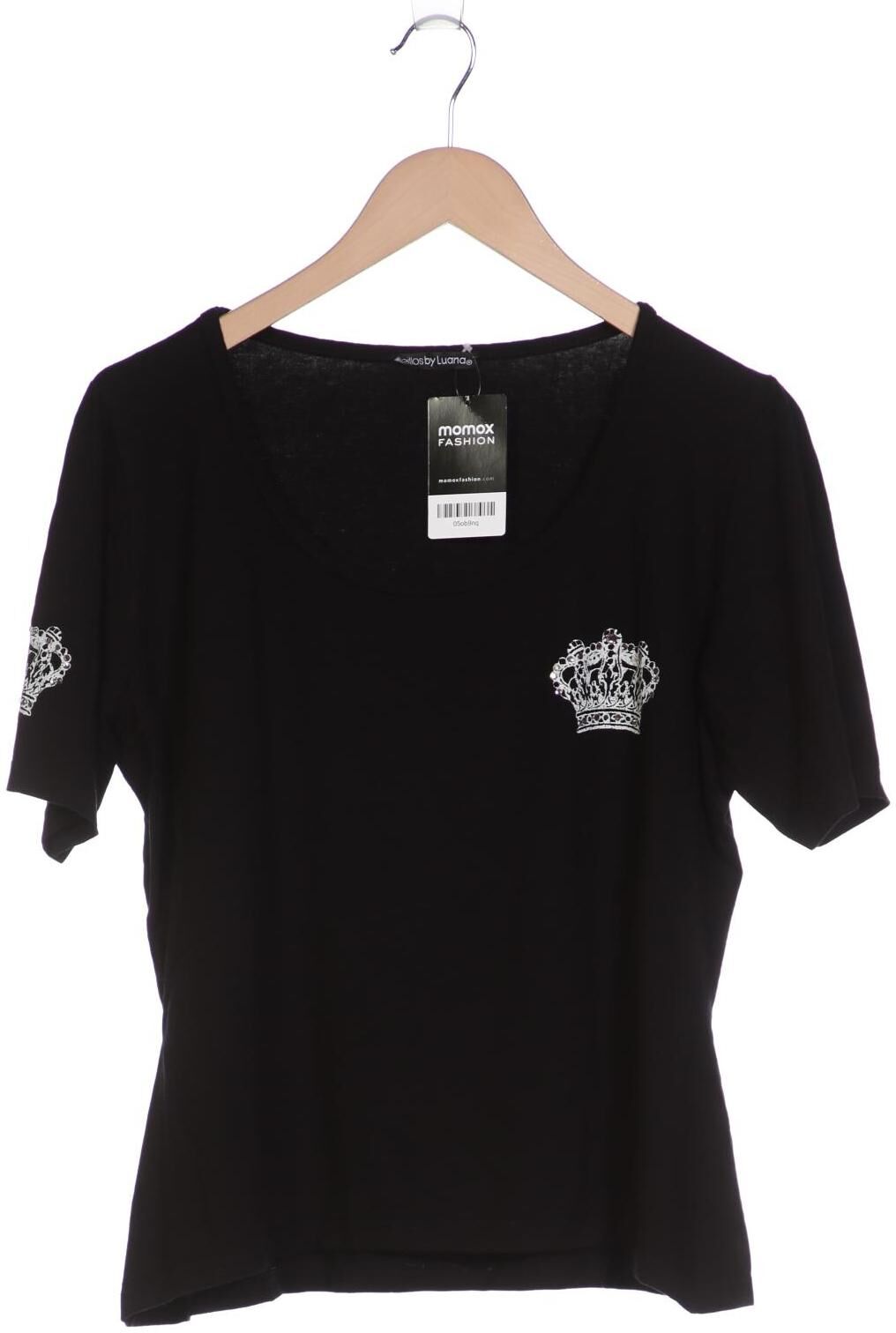 Zeitlos By Luana Damen T-Shirt, Schwarz, Gr. M, Viskose / Elasthan - Second Hand