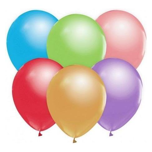 GoDan Metallische Luftballons Multicolor Mix, B&C, 30 cm, 50 Stück. (50x) (488192)