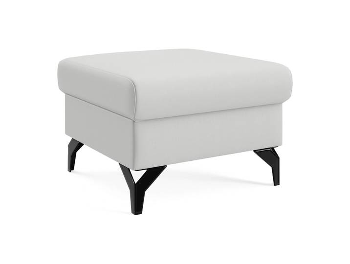 Hocker Classica-8011, Johann Jakob, kat. j, mercury light grey, Leder