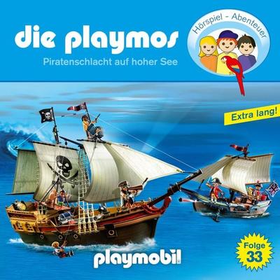 Die Playmos - Das Original Playmobil Hörspiel, Folge 33: Piratenschlacht auf hoher See - David Bredel,Florian Fickel, Audio, 4260229663035
