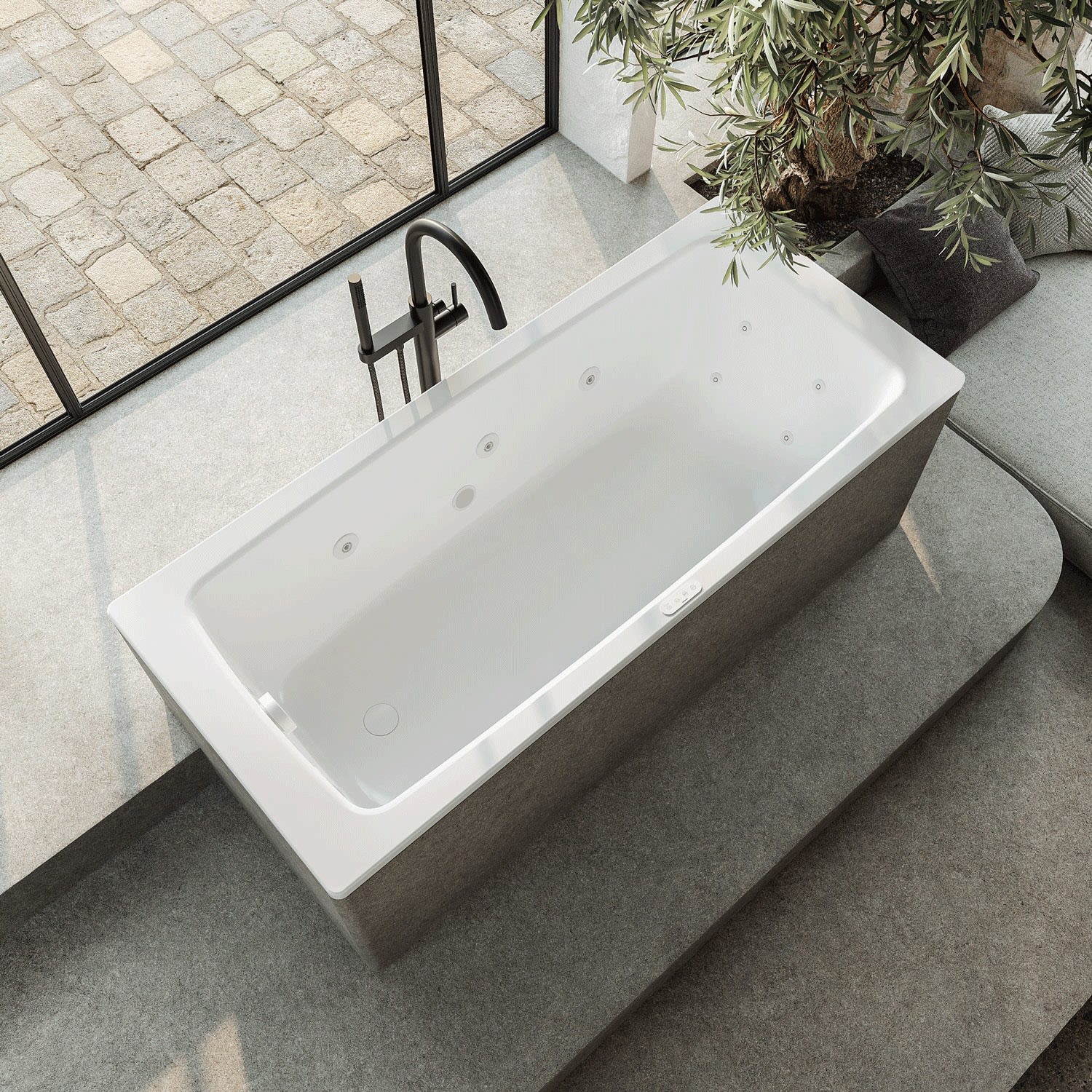 Kaldewei Cayono 748 Whirlpool mit FULL BODY Whirlsystem