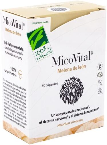 100% Natural MicoVital Lion's Mane 60 Capsules