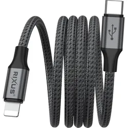 Rixus Magnetic Charging Cord USB-C To ning Connector 18W (USB 2.0, 18 W), USB Kabel