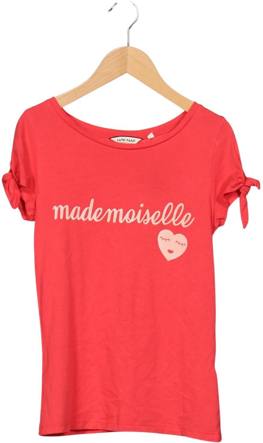 NAF NAF Damen T-Shirt, Rot, Gr. XS, kein / Etikett - Second Hand