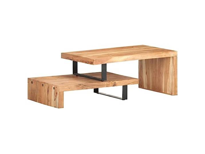 vidaXL 2-TLG. Couchtisch-Set Akazie Massivholz