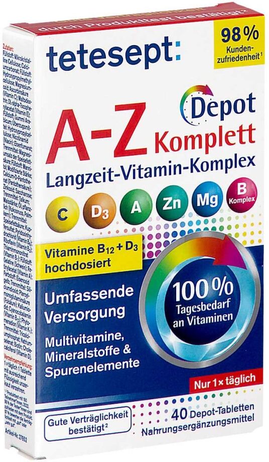 Tetesept Vitamin A-Z Depot 40stk