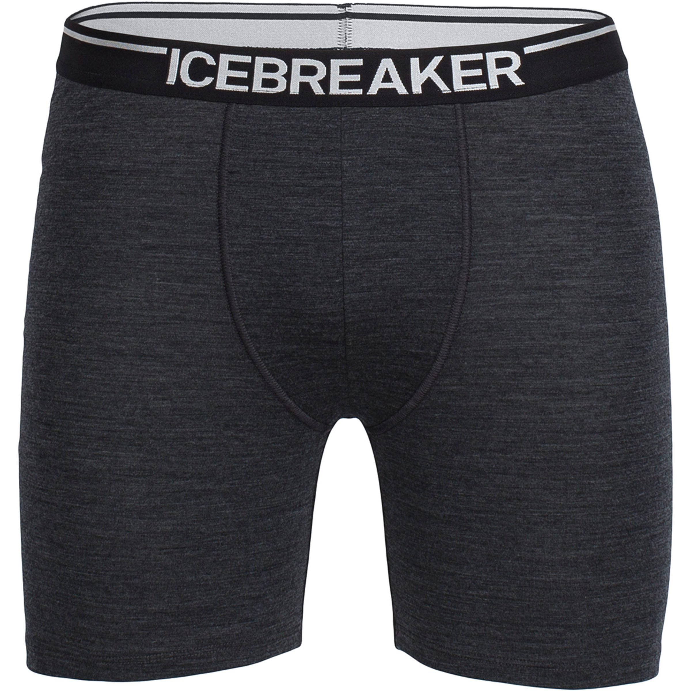 Icebreaker Anatomica Long Boxer Herren Kurze Unterhose grau Größe M Hautfreundlich Merinowolle