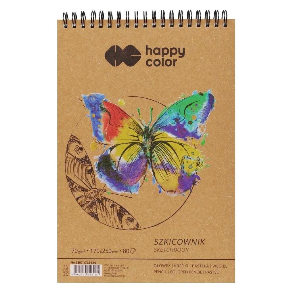 Happy Color Spiral-Skizzenbuch 170x250mm 80K (Sonstiges, Speziallineatur, Harter Einband) (48986291)