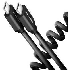 AXAGON USB-C® Kabel USB 2.0 USB-C® Stecker 0.6 m Schwarz vergoldete Steckkontakte BUCM-CM10TB