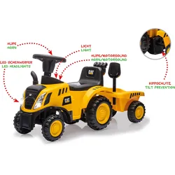 JAMARA Rutscher Caterpillar Traktor mit Anhänger gelb 2in1