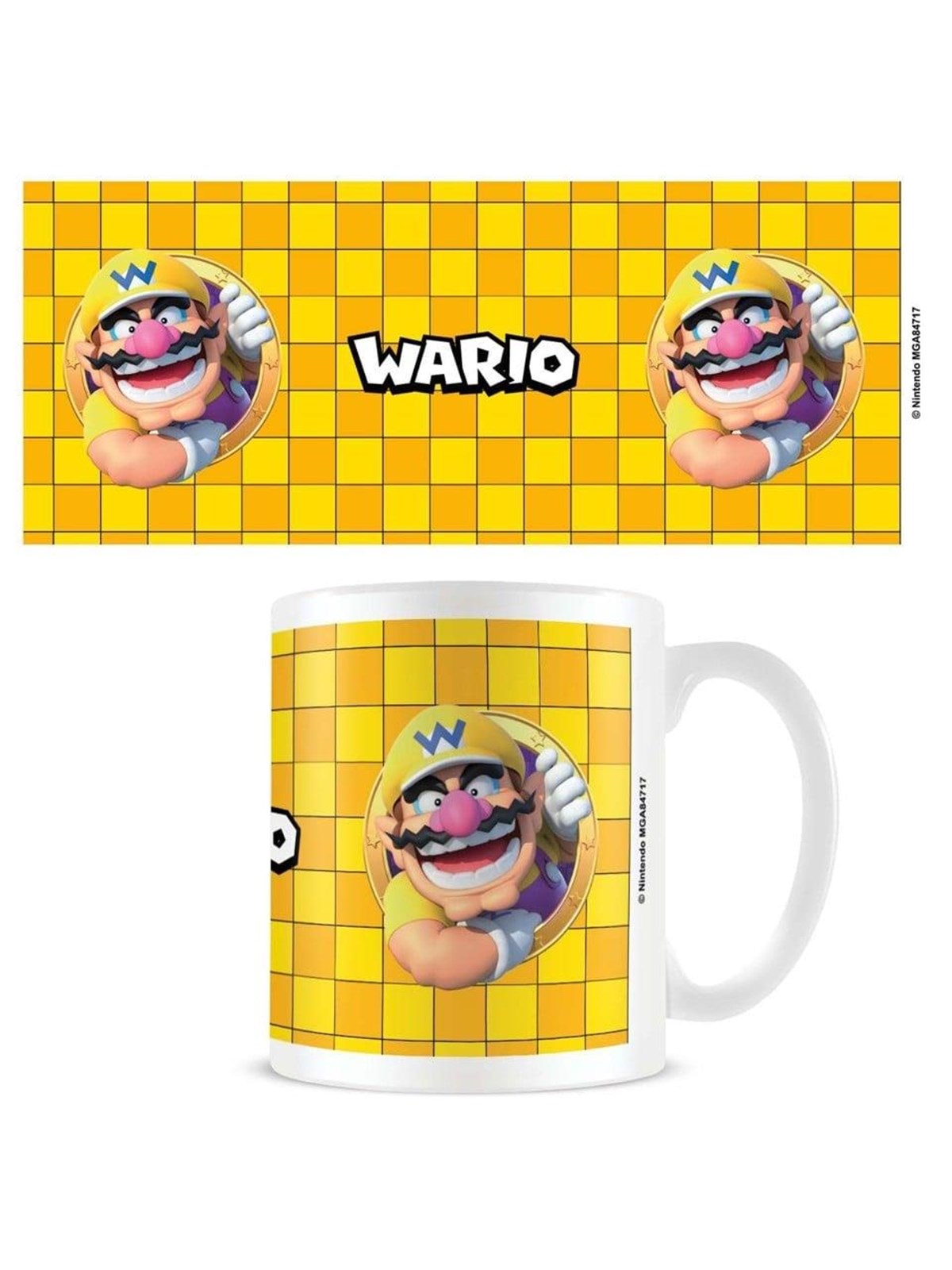 Pyramid - Super Mario Wario 3D Port - White - Becher