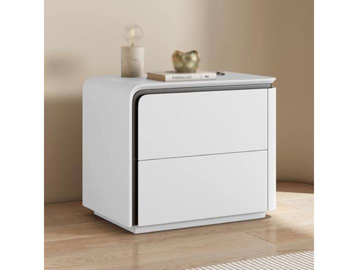 LSAfhDYG Nachttisch, Nachttisch for Schlafzimmer(White,45x40x50cm)
