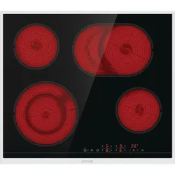 Gorenje ECT 643 BX, Kochfeld, Schwarz, Silber