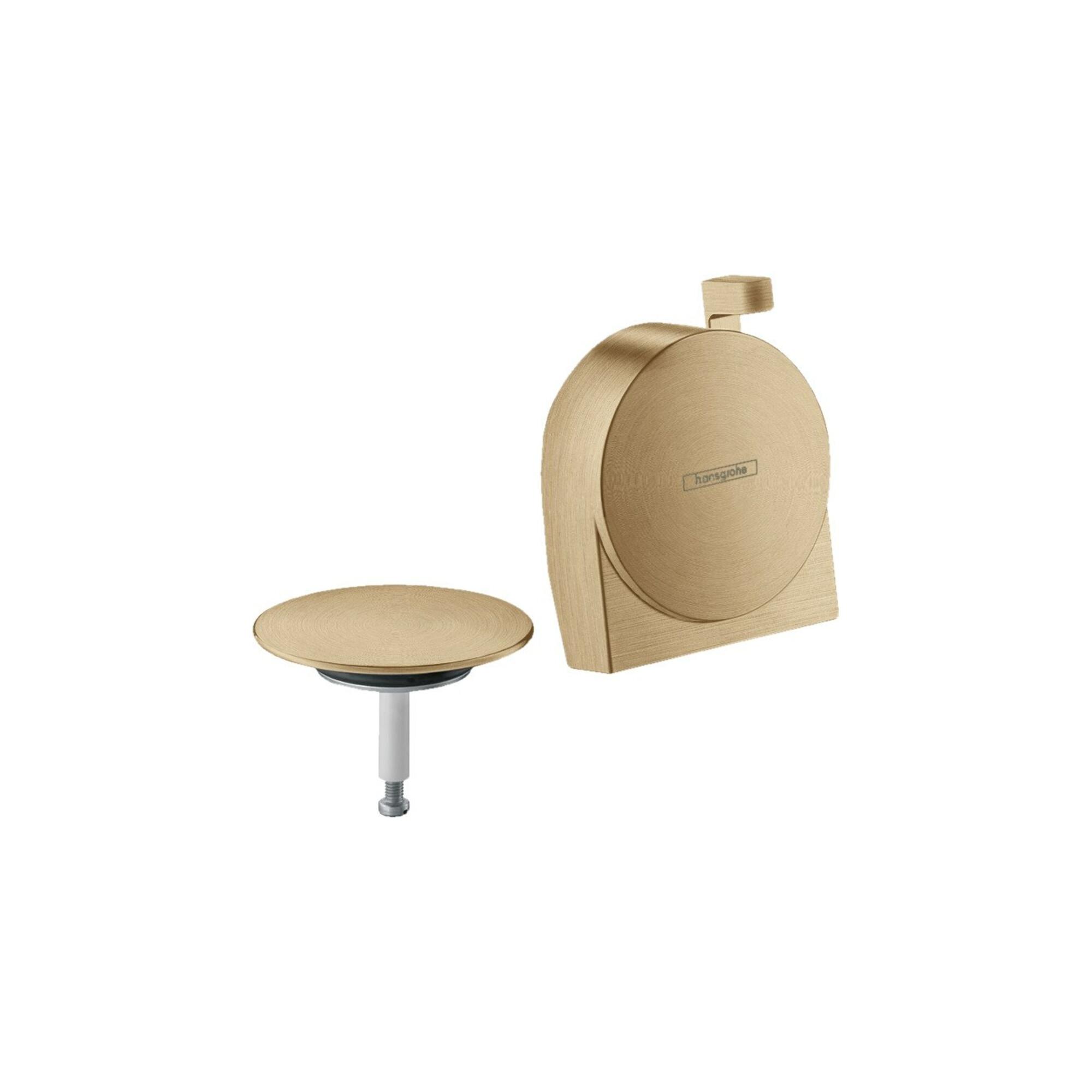 hansgrohe Fertigmontageset Exafill S Wanneneinlauf, Ab- + ÜL-Garn., brush. bron (58117140)