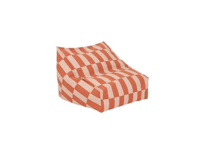 NOBODINOZ - Pouf d'extérieur enfant Vibes - Orange - Polystyrène expansé