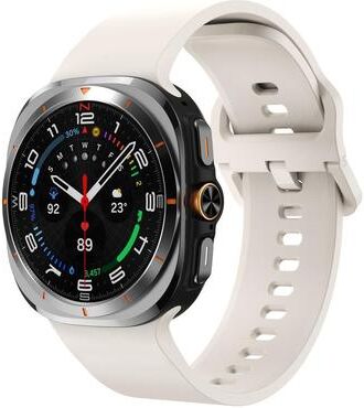 United Samsung Galaxy Watch Ultra Silicone Watch Band With Colorful Buckle Soft Sport Replacement Strap starlight