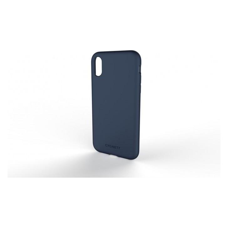 Cygnett Skin Soft feel Case for iPhone XS/X - Navy (Apple iPhone X, Apple iPhone XS) (CY2608CPSKI)