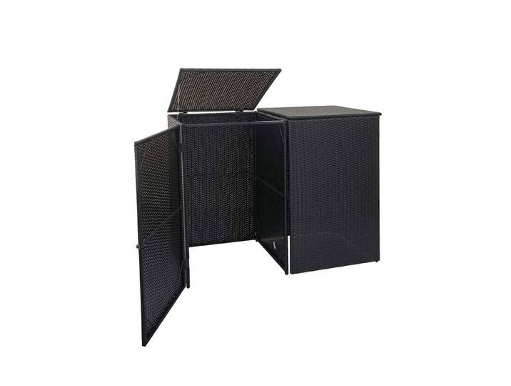MCW Mülltrennsystem MCW-E25-2x1, Deckel und Tür separat zu öffnen, Trennwand zwischen Mülltonnenfächern
