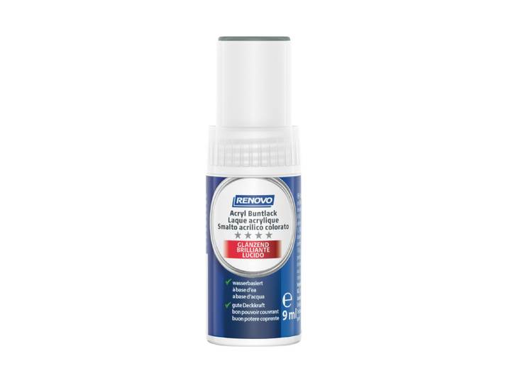 Renovo Acryl-Buntlack Lackstift Silbergrau Grau 0.009 l Glänzend
