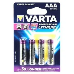 Varta 4x AAA Lithium Einwegbatterie