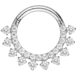 Titan Segmentring Clicker EINGEFASSTE KRISTALLE