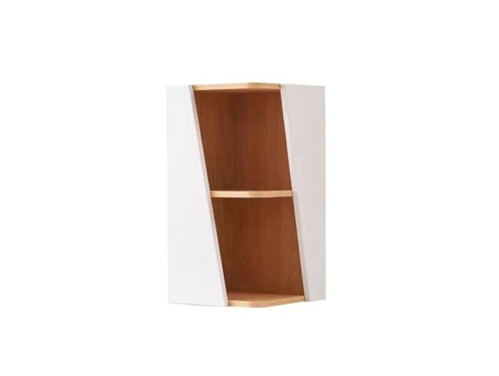 VNCdfhETs Standregal Stilvolles Eckregal for Platzsparende Und Ordentliche Aufbewahrung zur Organisation und Aufbewahrung(Light Brown,B30X30X60CM)