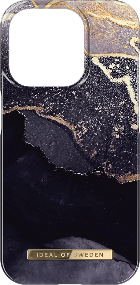 iPhone 15 Pro iDeal Of Sweden Fashion Case - Golden Twilight Marble